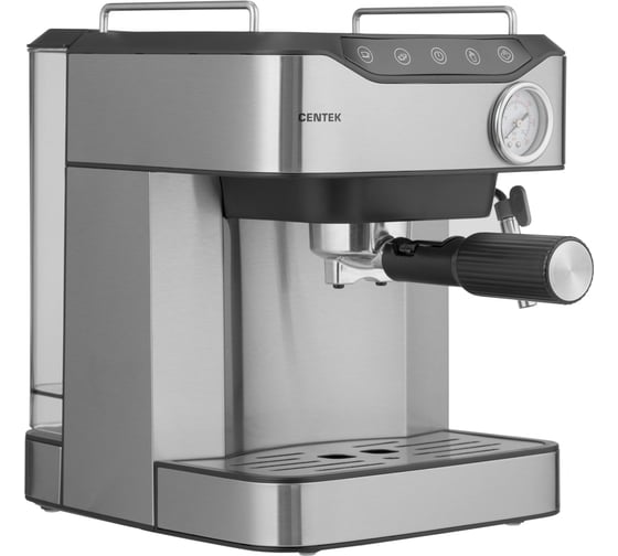 Кофеварка Centek 3в1, эспрессо, 20 бар, капучино + латте, 1600 мл, 850 Вт, сенсор CT-1166