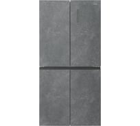 Холодильник Centek 503 л, 186 л/317 л, текстура камень, 4 двери, А++ CT-1743 Gray Stone