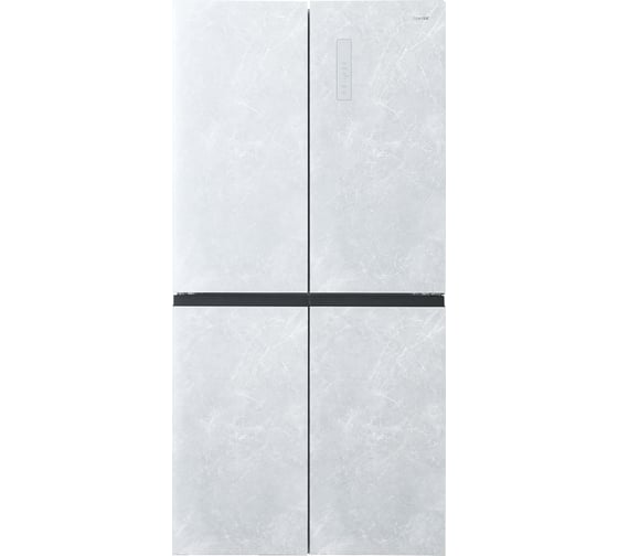 Холодильник Centek 503 л, 186 л/317 л, текстура камень, 4 двери А++ CT-1743 White Stone