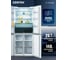 Холодильник Centek NF White Glass total 415 л (148 л/267 л), стекло, 4 двери CT-1744 White 3