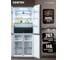 Холодильник Centek NF Black Glass total 415 л (148 л/267 л), стекло, 4 двери CT-1744 Black 3