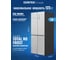 Холодильник Centek NF Gray Glass total 415 л (148 л/267 л), стекло, 4 двери CT-1744 Gray 9