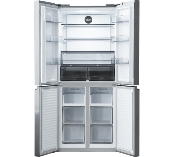 Холодильник Centek NF Red Glass total 415 л (148 л/267 л), стекло, 4 двери CT-1744 Red