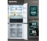 Холодильник Centek Black Glass total NF 503 л (186 л/317 л), стекло, 4 двери CT-1745 Black 3