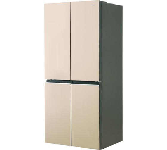Холодильник Centek Beige Glass total NF 503 л (186 л/317 л), стекло, 4 двери CT-1745 Beige