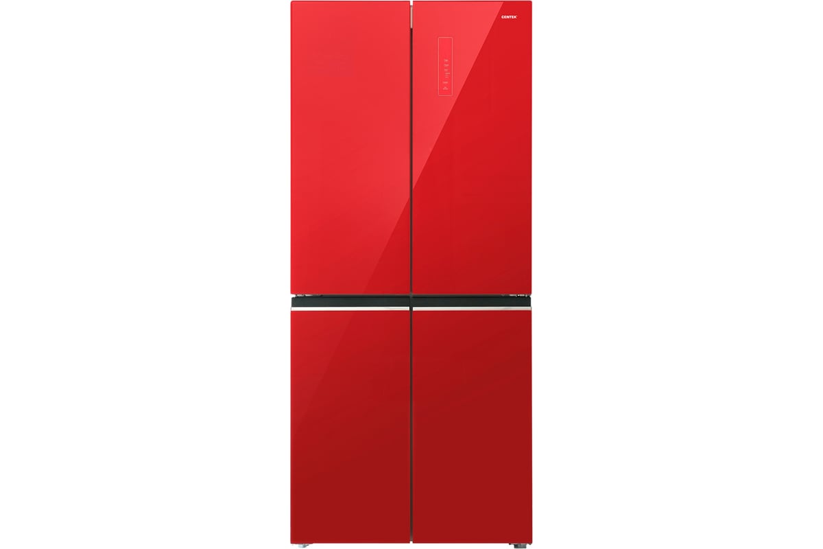 Холодильник Centek Red Glass total NF 503 л (186 л/317 л), стекло, 4 ...
