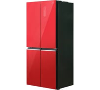 Холодильник Centek Red Glass total NF 503 л (186 л/317 л), стекло, 4 двери CT-1745 Red
