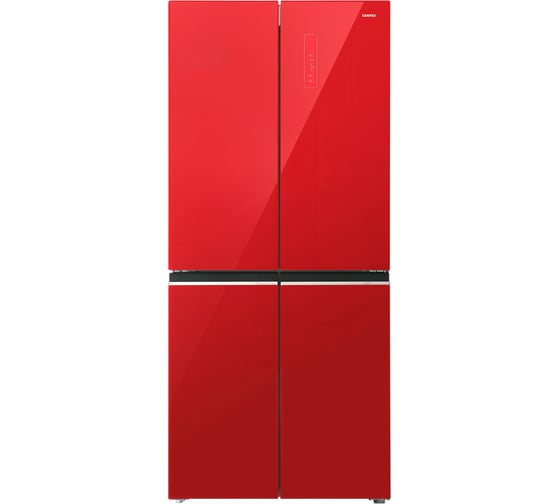 Холодильник Centek Red Glass total NF 503 л (186 л/317 л), стекло, 4 двери CT-1745 Red