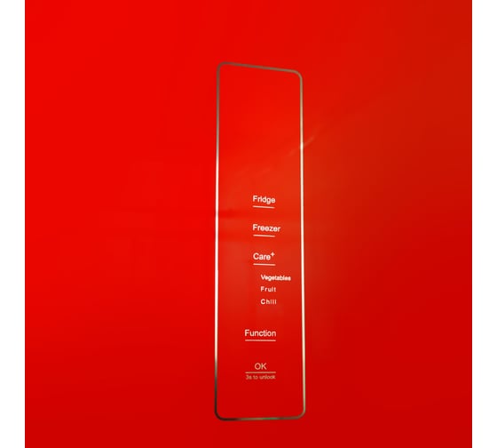 Холодильник Centek Red Glass total NF 503 л (186 л/317 л), стекло, 4 двери CT-1745 Red