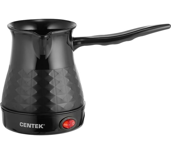 Электрическая турка Centek CT-1097 черный, 200 мл, 1000 Вт, рифленый корпус CT-1097 Black