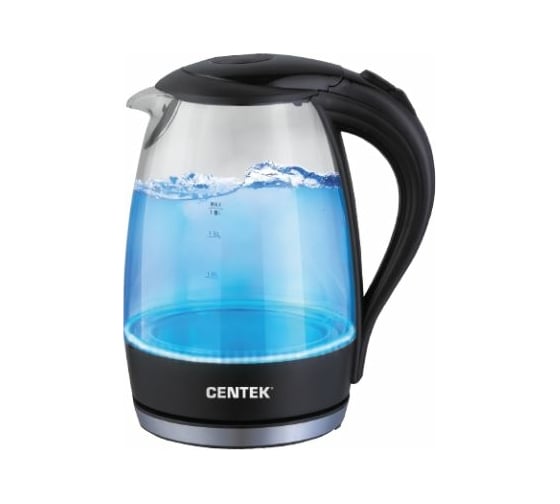 Стеклянный чайник Centek 1.8л CT-0042 Black