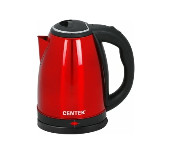 Чайник Centek красный, металл, 2 л CT-1068 RED