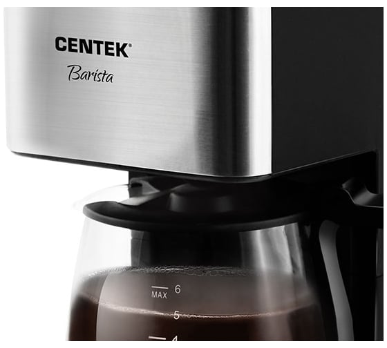 Капельная кофеварка Centek 680Вт, 800мл, капля стоп, съёмный фильтр, подогрев CT-1144