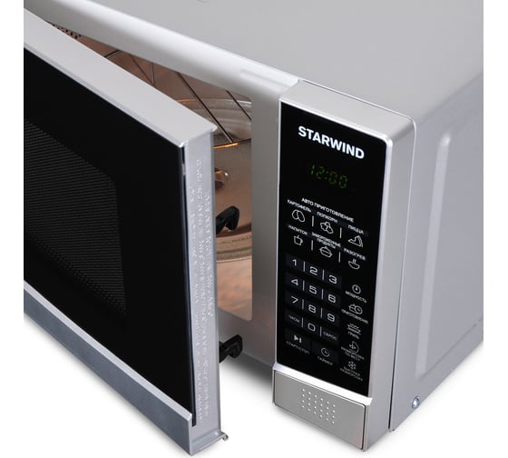 Микроволновая печь STARWIND SMW2820 20 л, 700 Вт, серебристый/черный 1368735