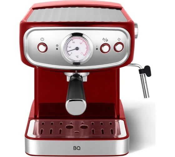 Кофеварка BQ эспрессо CM1006 красный-стальной 86198405