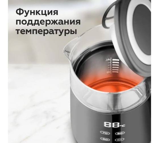 Чайник BQ KT1705P черный 86198285
