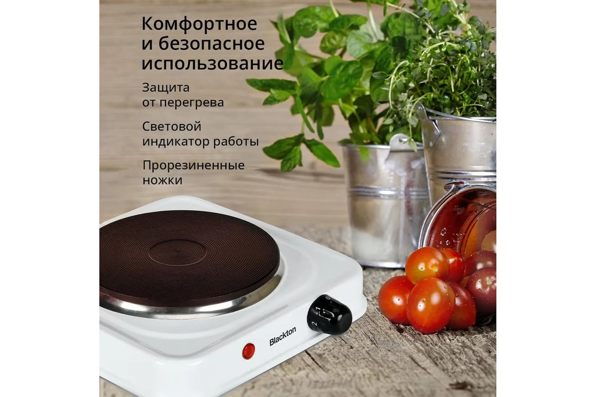 Электрическая плита Blackton Bt HP113W белый 86185653 - выгодная цена ...