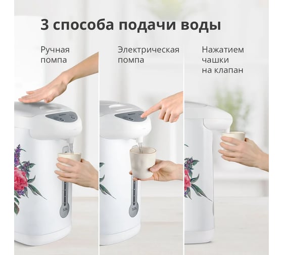 Термопот Blackton Bt TP535 Roses белый с розами 86190442