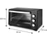Электрическая печь Blackton Bt EO2001W Black 86198053 6