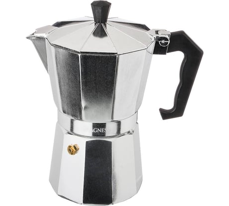 Кофеварка гейзерная Agness Монблан, 300 мл на 6 чашек 944-004