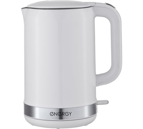 Чайник ENERGY E-218 1.7 л белый двойной корпус 107839