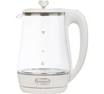 Чайник ENERGY E-207 1.7 л стекло пластик цвет белый 164160