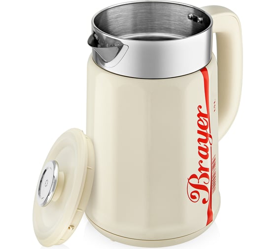 Электрический чайник BRAYER 1081BR VNQ by STRIX 2200 Вт, 1.7 л, Cool Touch, автоотключение BR1081