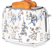 Тостер BRAYER 2103BR 1080 Вт, 7 режимов, автоподогрев, разморозка, отмена, автоотключение, 2 тоста одновременно, съемный поддон BR2103