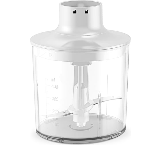 Блендер Centek CT-1349 белый, 1000 Вт, 3в1, блендер/венчик/чоппер, 400 мл + мерный стакан 600 мл CT-1349 White