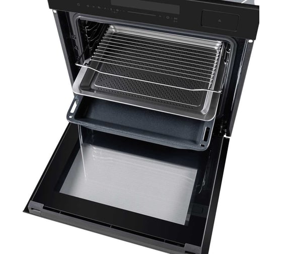 Шкаф духовой электрический с паром MAUNFELD MEOR7216STFB