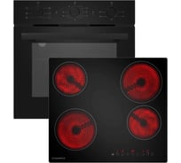 Комплект MAUNFELD духовой шкаф AEOF6060B2 - 1шт., Варочная панель AVCE594STBK -1 шт. Basel