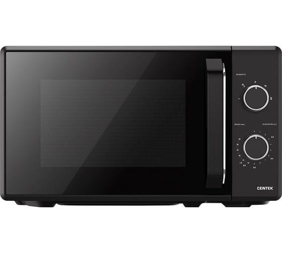 Микроволновая печь Centek CT-1550 черный, 700 Вт, 20 л, 5 режимов, подсветка, открывание дверцы ручкой, таймер 35 мин CT-1550 Black