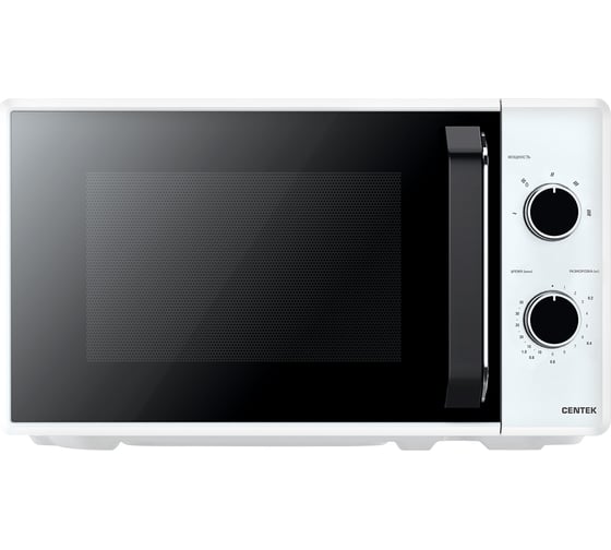 Микроволновая печь Centek CT-1550 белый, 700 Вт, 20 л, 5 режимов, подсветка, открывание дверцы ручкой, таймер 35 мин CT-1550 White
