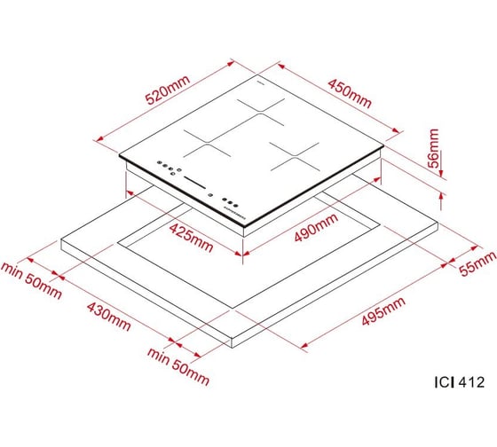Варочная поверхность KUPPERSBERG ICI 412 6987
