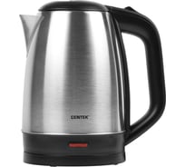 Чайник Centek матовый, 1.7 л, 2200 Вт, стальной корпус, окно уровня воды, LED индикатор CT-1070