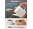 Чайник Centek 1.5 л, 1600 W, белый/под дерево, керамика, квадрат. пластик база CT-0067 5