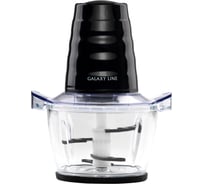 Чоппер электрический Galaxy, LINE GL 2364, черный, стеклянная чаша 1 л, 700 Вт, двойной нож из нержавеющей стали, импульсный режим, 7020323640