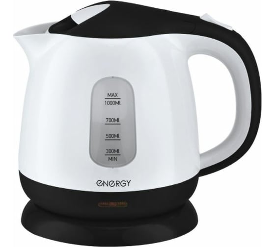 Чайник Energy E-275 1 л, диск/пластик, бело-черный, 164094