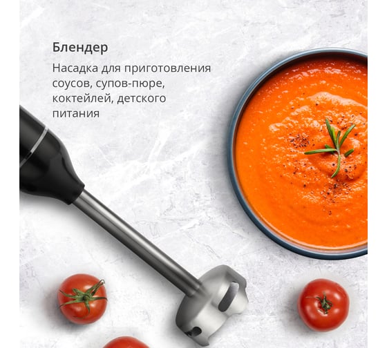 Блендер ручной HB500S Черный-Стальной BQ 86201367