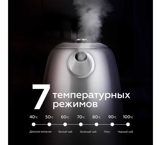 Чайник KT1724SW Сталь-Черный BQ 86189269