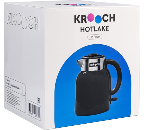 Электрический чайник Krooch Hotlake черный 00-01020671
