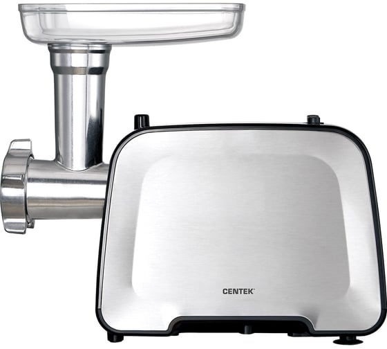 Мясорубка Centek 2200 Bт, 2,2 кг мин, реверс, стальной коннектор, 2 диска, 2 насадки CT-1604