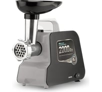 Мясорубка Centek CT-1603 черный 2000Вт, реверс, нож из литой стали, открытая ручка CT-1603 Black