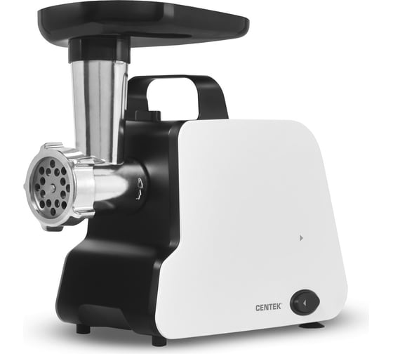 Мясорубка Centek CT-1603 белый 2000Вт, реверс, нож из литой стали, открытая ручка CT-1603 White