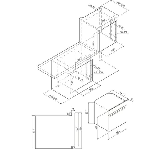 Духовой шкаф GRAUDE BK 60.3 S