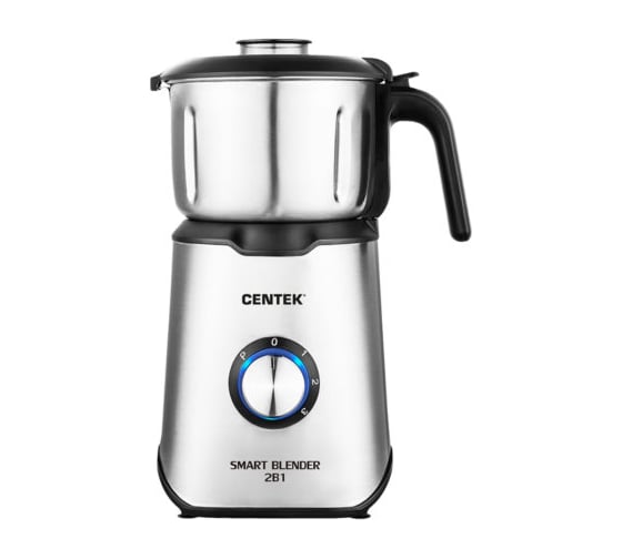 Блендер настольный Centek CT-1328 1000 Вт, 3 реж, импульс, стекл стакан -1,5л, стальн стакан -0,5л