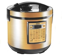 Мультиварка Centek (золото) 900Вт, 5.0л, 42 программы + Мультишеф CT-1495 Black