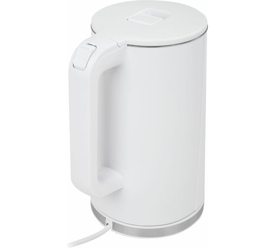 Чайник электрический с двойными стенками SONNEN Kt-8718w, 1.7 л, 2200 Вт, белый 454685