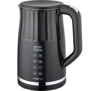 Чайник металлический MARTA MT-KT4648A черный/хром 42015