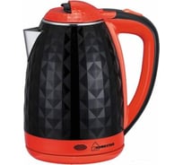 Чайник HomeStar HS-1015 1.8 л, черно-красный, двойной корпус 004193